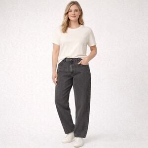 Wild Fable Gray Straight Leg Jeans Womens Size 8 High Rise Denim